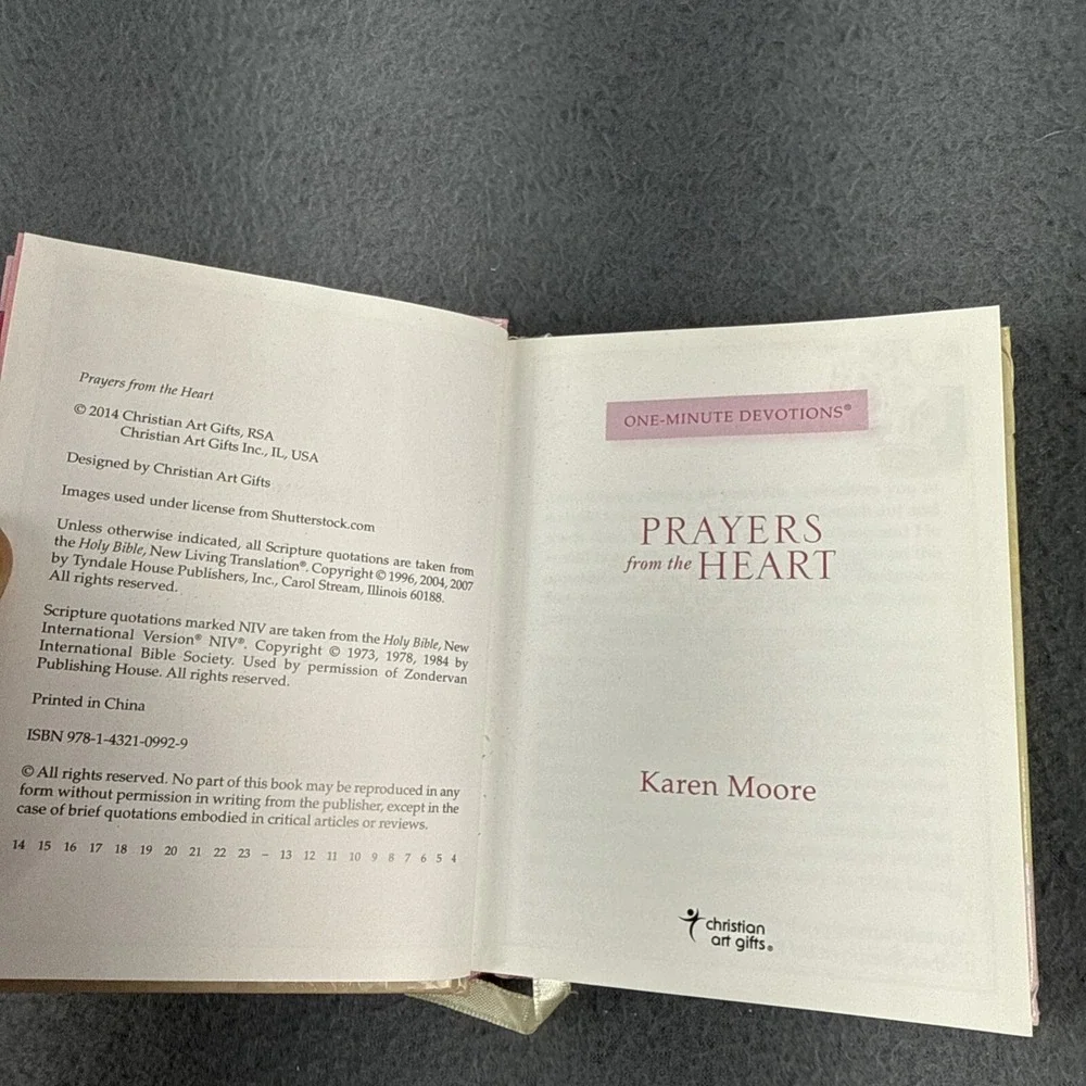 Prayers from the Heart by Moore Karen One-minute Devotions 366 Prayers For Women